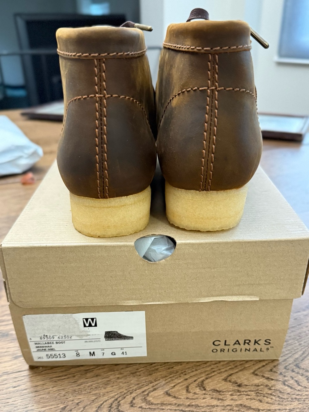 Clarks Men's Originals Wallabee Boots 26155513 Beeswax - Picture 5 of 9